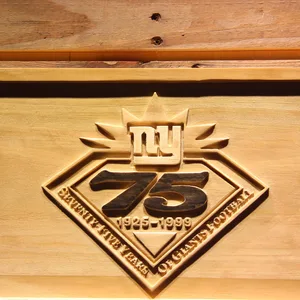 New York Giants 75th Anniversary Logo Wood Sign - Legacy Edition