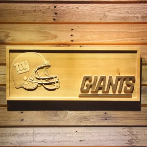New York Giants Helmet Wood Sign