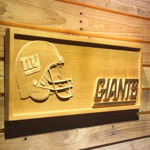 New York Giants Helmet Wood Sign