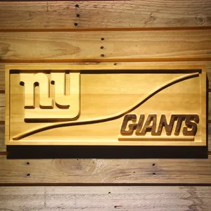 New York Giants Split Wood Sign