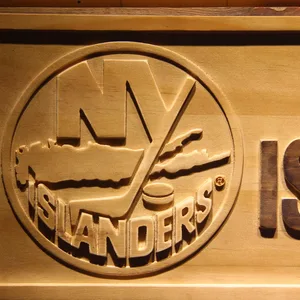 New York Islanders Wood Sign