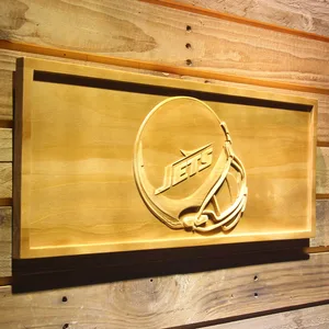 New York Jets Helmet Wood Sign