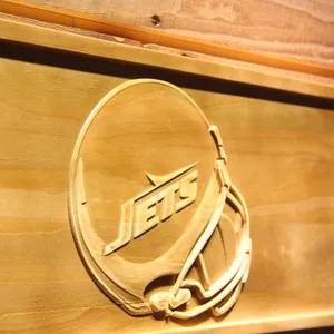 New York Jets Helmet Wood Sign