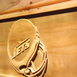 New York Jets Helmet Wood Sign