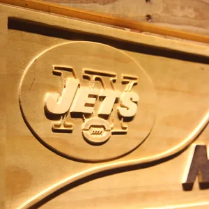 New York Jets Split Wood Sign