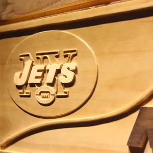 New York Jets Split Wood Sign