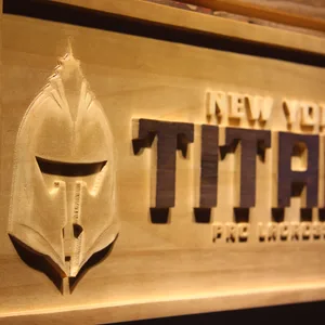 New York Titans Wood Sign