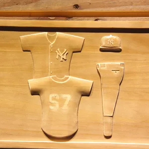 New York Yankees Jersey Wood Sign