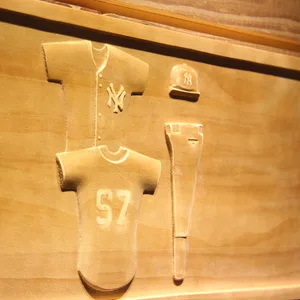 New York Yankees Jersey Wood Sign