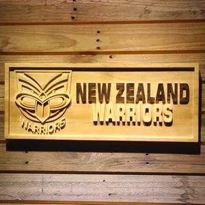 New Zealand Warriors Wood Sign