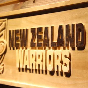 New Zealand Warriors Wood Sign