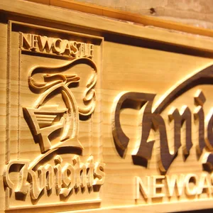 Newcastle Knights Wood Sign