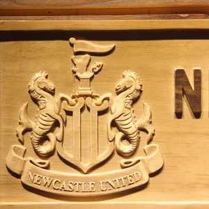 Newcastle United FC Wood Sign