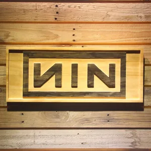 Nine Inch Nails Wood Sign