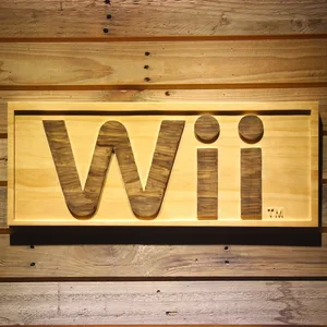 Nintendo Wii Wood Sign