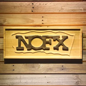 NOFX Border Wood Sign