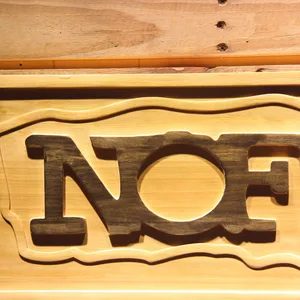 NOFX Border Wood Sign