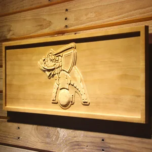 Oakland Athletics 1999 Turn Ahead the Clock Elephant Logo Wood Sign - Legacy Edition