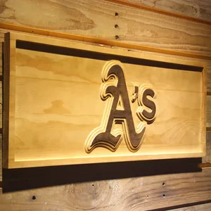 Oakland Athletics A's Logo Wood Sign