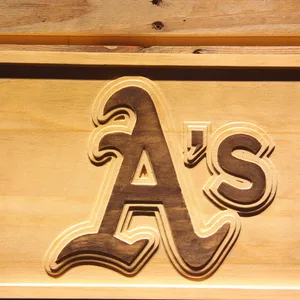 Oakland Athletics A's Logo Wood Sign