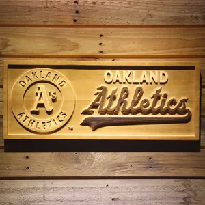 Oakland Athletics Wood Sign