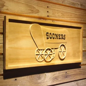 Oklahoma Sooners Wood Sign