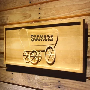 Oklahoma Sooners Wood Sign