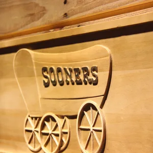 Oklahoma Sooners Wood Sign