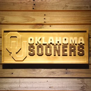 Oklahoma Sooners Wood Sign