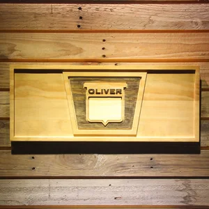 Oliver Old Logo Wood Sign