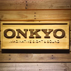 Onkyo Wood Sign