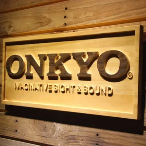 Onkyo Wood Sign