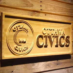 Ottawa Civics Wood Sign - Legacy Edition
