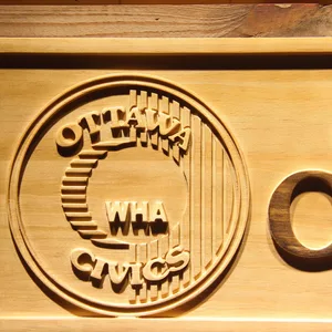 Ottawa Civics Wood Sign - Legacy Edition
