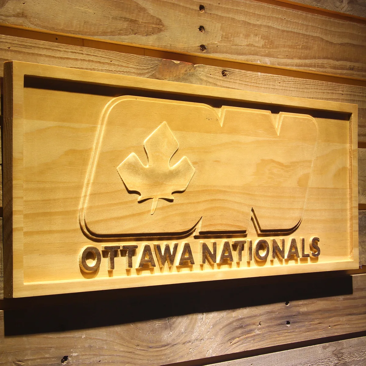 Ottawa Nationals Wood Sign - Legacy Edition