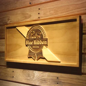 Pabst Blue Ribbon Wood Sign