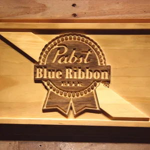 Pabst Blue Ribbon Wood Sign