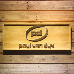 Paul Van Dyk Wood Sign