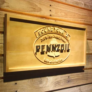 Pennzoil Sound Your Z Wood Sign