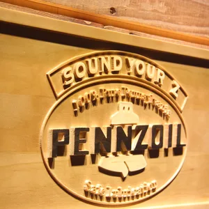 Pennzoil Sound Your Z Wood Sign