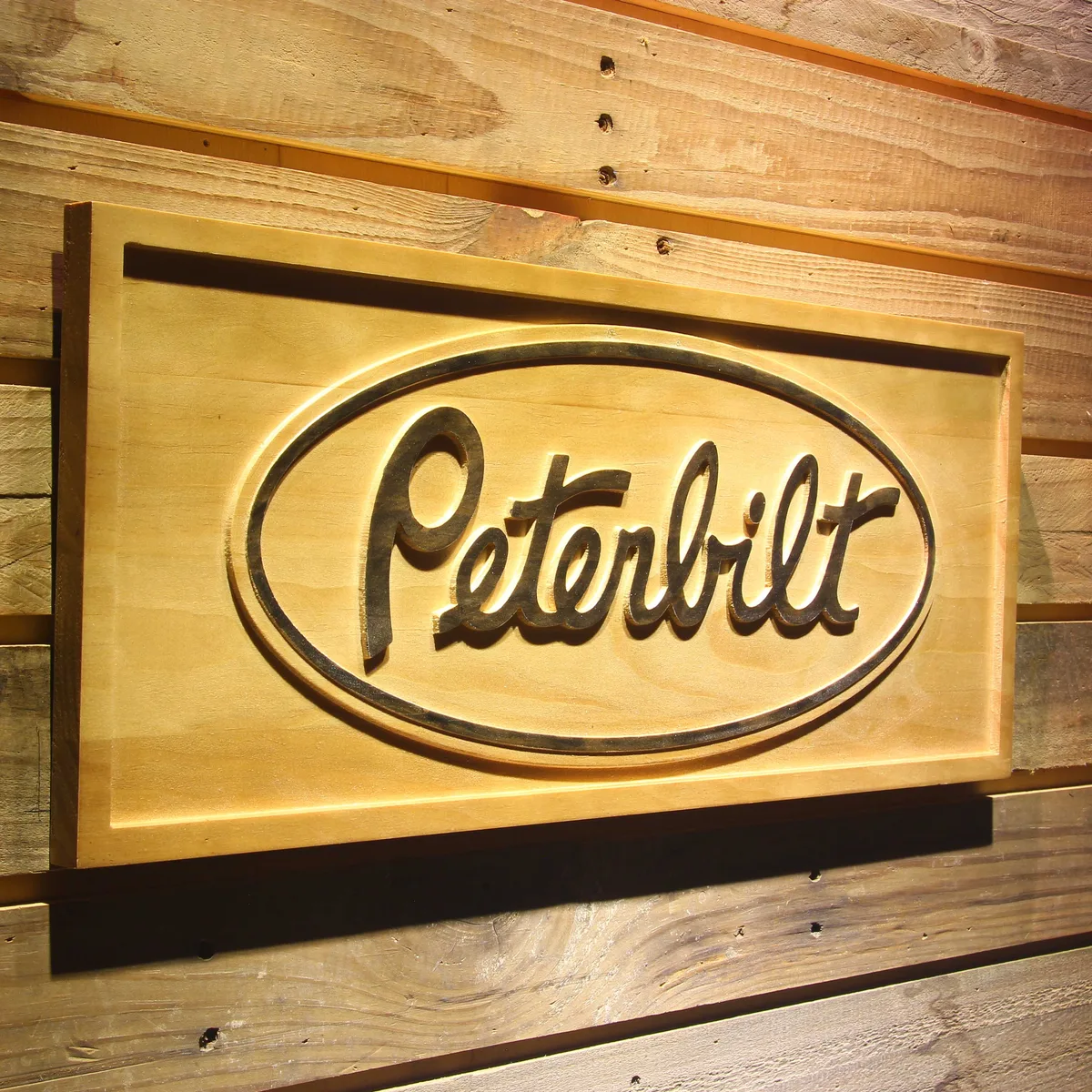 Peterbilt Wood Sign