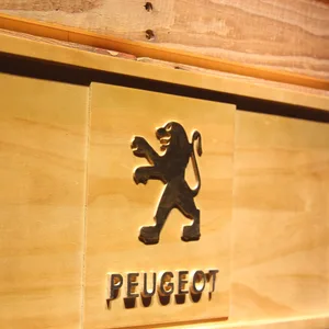 Peugeot Wood Sign