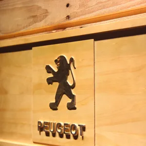 Peugeot Wood Sign
