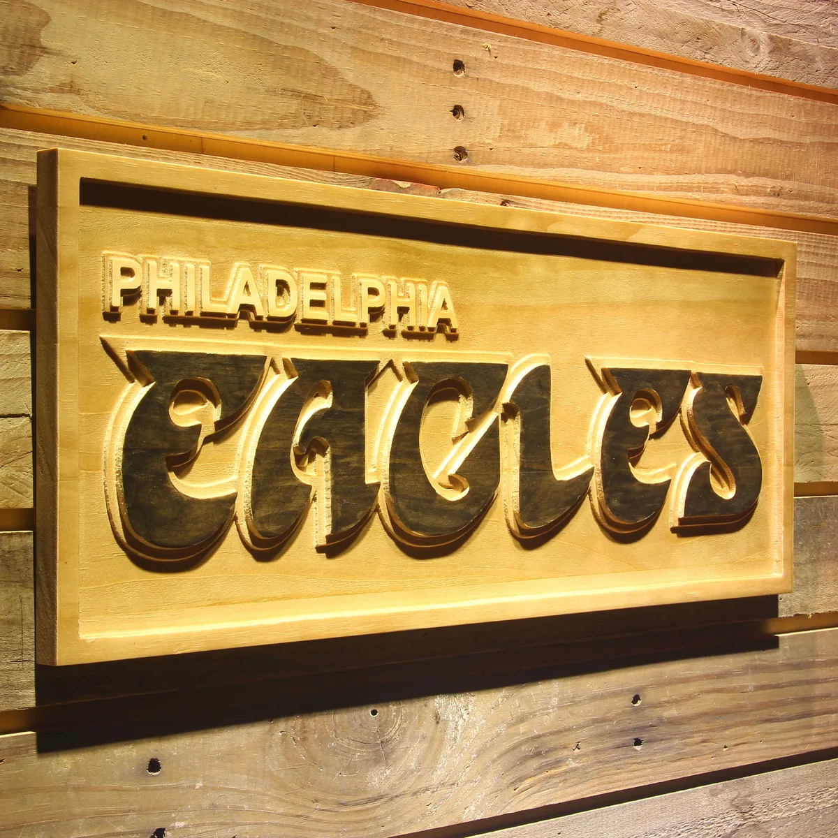 Philadelphia Eagles 1973-1995 Wood Sign - Legacy Edition