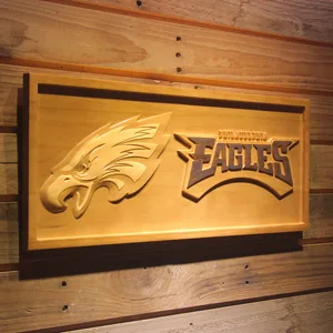 Philadelphia Eagles 2 Wood Sign