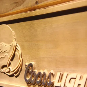 Philadelphia Eagles Coors Light Helmet Wood Sign