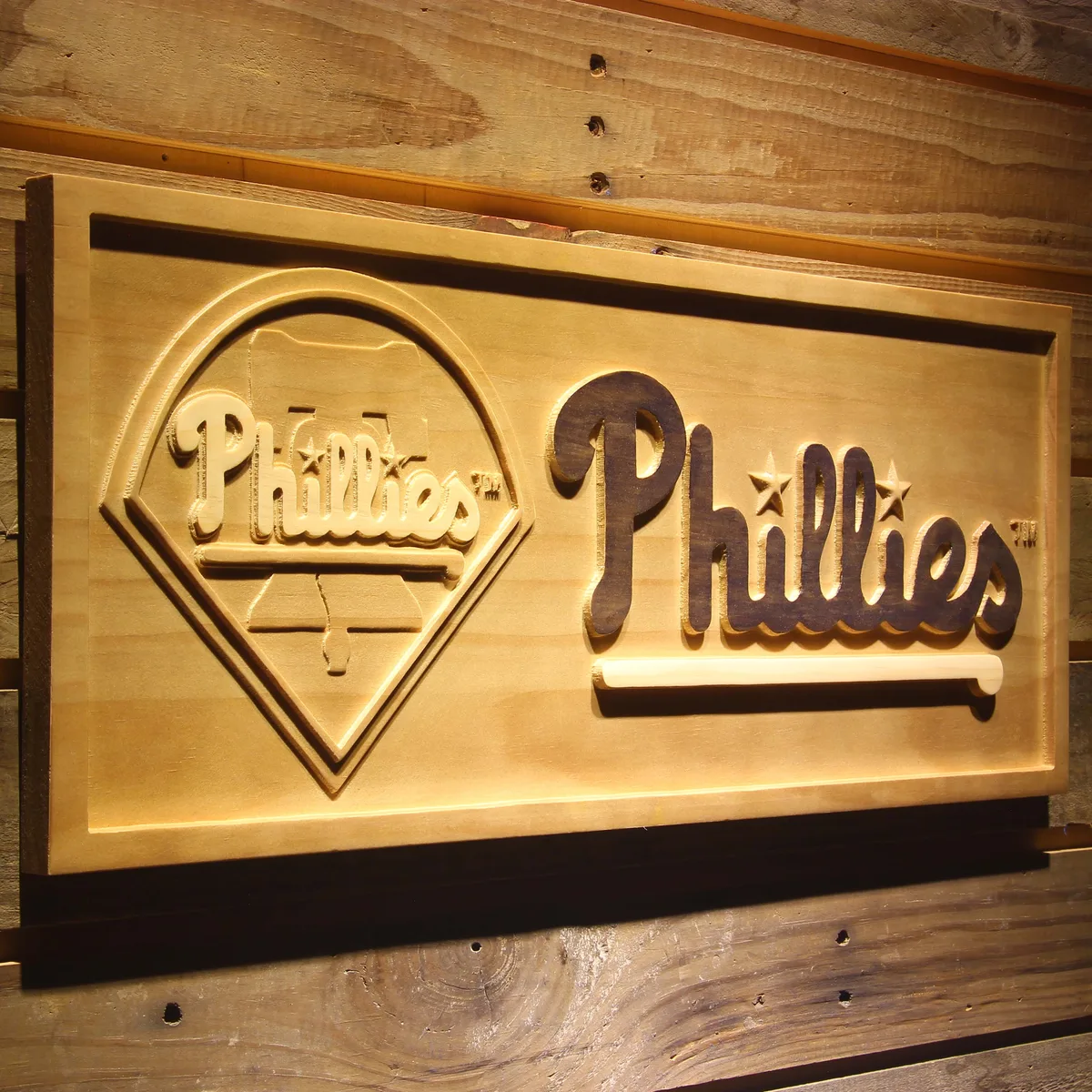 Philadelphia Phillies Wood Sign