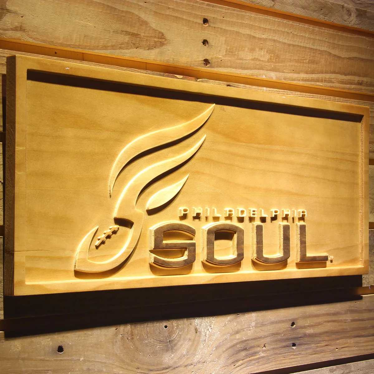 Philadelphia Soul Wood Sign