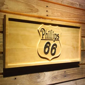 Phillips 66 Gasoline Wood Sign