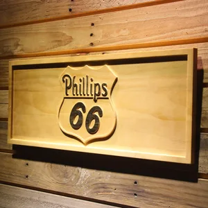 Phillips 66 Gasoline Wood Sign